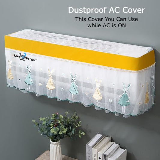 🧵 Embroidered AC Cover (Universal Size) ❄️
