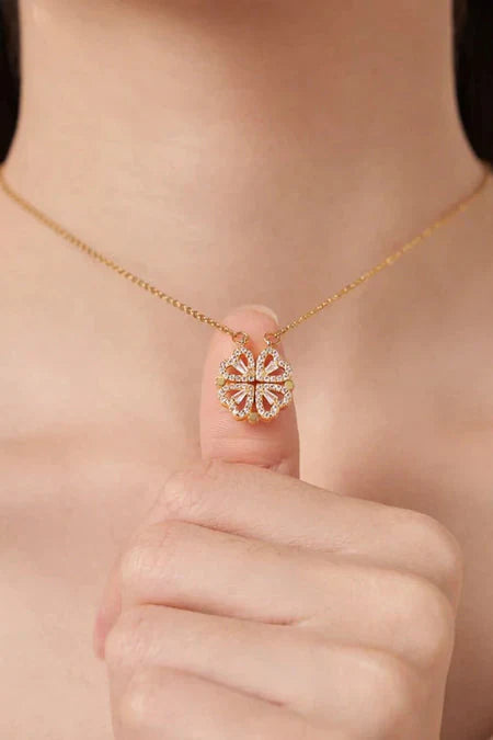 Openable Four Leaf Clover Necklace